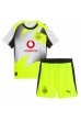 Borussia Dortmund Yan Couto #2 Jalkapallovaatteet Lasten Vieraspeliasu 2025-26 Lyhythihainen (+ Lyhyet housut)